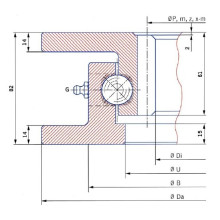 Torriani Four Point Contact Ball Slewing Ring/Swing Bearing I. 880.22.00. a-T